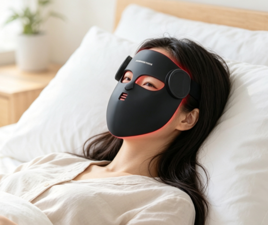 red light facial mask